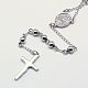 304 Stainless Steel Rosary Bead Necklaces UK-NJEW-I011-4mm-06-K-2