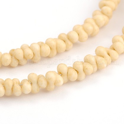 Frosted Glass Beads Strands UK-GLAA-J080-B06-K-1