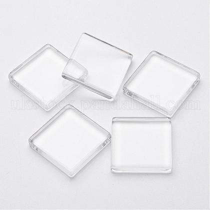 Transparent Glass Cabochons UK-X-GGLA-S013-30x30mm-1-1
