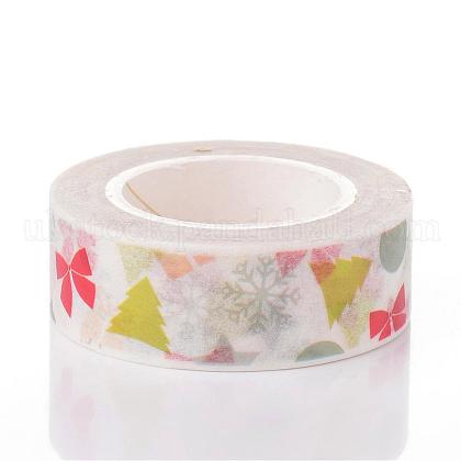 Christmas Tree & Bowknot DIY Scrapbook Decorative Paper Tapes&nbsp;UK-DIY-K001-C-02-1