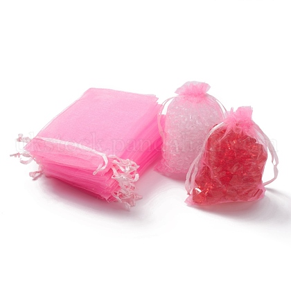 Organza Gift Bags with Drawstring UK-OP-R016-9x12cm-02-1