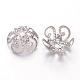 Platinum Iron Bead Caps&nbsp;UK-X-KK-E498-P-2