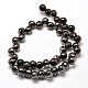 Faceted Round Half Plated Electroplate Glass Beads Strands UK-EGLA-J129-HP01-K-2