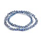 Full Rainbow Plated Faceted Diamond Glass Bead Strands UK-EGLA-J084-FR02-K-2