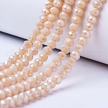 6x5mm, Hole: 1mm, about 85~88pcs/strand, 16.1~16.5 inch(41~42cm)