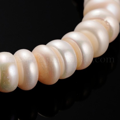 Natural Cultured Freshwater Pearl Beads Strands UK-PEAR-E002-09-1