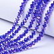 Electroplate Glass Beads Strands UK-EGLA-A034-T8mm-B15-1