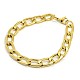 304 Stainless Steel Curb Chain/Twisted Chain Bracelets UK-X-STAS-A028-B104G-1