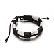 Unisex Adjustable Leather Cord Bracelets UK-BJEW-M169-15-K-2