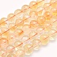 Natural Citrine Beads Strands UK-G-O166-10-6mm-1