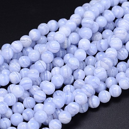 Grade A Natural Blue Lace Agate Beads Strands UK-G-F222-29-8mm-1