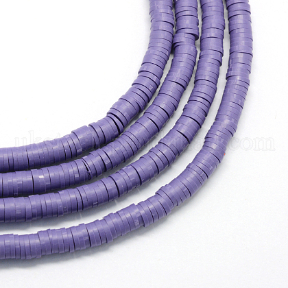 Handmade Polymer Clay Heishi Beads UK-X-CLAY-R067-8.0mm-03-1