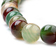 Natural Peacock Green Agate Beads Strands UK-G-S259-16-8mm-3