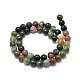 Natural Indian Agate Round Bead Strands UK-G-P075-40-8mm-2