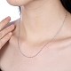 925 Sterling Silver Chain Necklaces UK-NJEW-BB30132-18-4