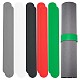 Nbeads 10Pcs 5 Colors Silicone Covered Iron Flip Wraps Holder Clips UK-BJEW-NB0001-04-1