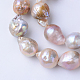 Natural Baroque Pearl Keshi Pearl Beads Strands UK-PEAR-S010-34-2