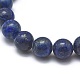 Natural Lapis Lazuli(Dyed) Bead Stretch Bracelets UK-BJEW-K212-B-047-2
