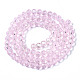 Electroplate Glass Beads Strands UK-EGLA-A034-T6mm-B12-2