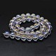 Electroplated Natural Quartz Crystal Beads Strands UK-G-K285-09-8mm-02-2