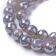 Electroplate Natural Grey Agate Beads Strands UK-G-F627-01-C01-3