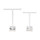 T Bar Organic Glass Earring Display Stand UK-X-EDIS-G001-01-2