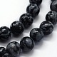 Natural Snowflake Obsidian Beads Strands&nbsp;UK-G-I199-36-6mm-3