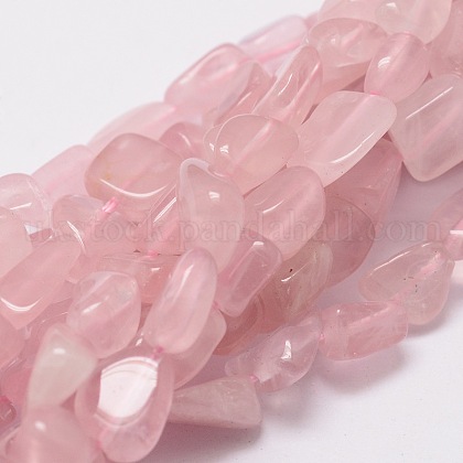 Natural Rose Quartz Beads Strands UK-G-M298-31-K-1