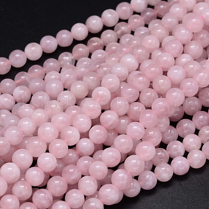 Natural Madagascar Rose Quartz  Beads Strands UK-G-F641-01-B-1