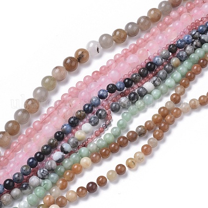 Natural Gemstone Beads Strands UK-G-F591-03-1