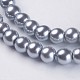 Glass Pearl Beads Strands UK-HY-6D-B18-2