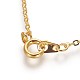 Brass Cable Chain Necklaces UK-SW028-G-2
