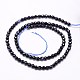 Synthetic Goldstone Beads Strands UK-G-G545-03C-K-2