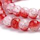 Drawbench Synthetic Crackle Quartz Beads Strands UK-GLAA-S138-8mm-03-2