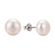 Pearl Ball Stud Earrings UK-EJEW-Q701-01B-4