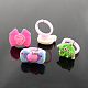 Cute Children's Day Jewelry Plastic Kids Rings for Girls UK-RJEW-S016-M1-3