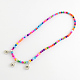 Three Loops Mashan Jade Gemstone Snap Bracelet Making UK-BJEW-R025-02-2