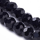 Faceted Glass Round Beads Strands UK-X-EGLA-J042-6mm-08-3