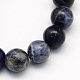 Natural Sodalite Round Beads Strands UK-G-S162-12mm-1