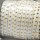 Golden Aluminum Studded Faux Suede Cord UK-LW-D004-03-2
