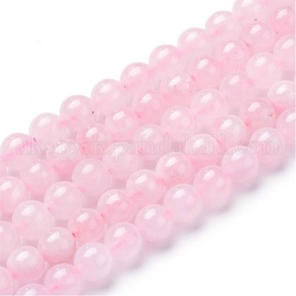 Natural Rose Quartz Beads Strands UK-G-T055-8mm-13-1