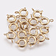 Brass Spring Ring Clasps UK-X-KK-Q669-33G-1