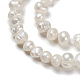 Natural Cultured Freshwater Pearl Beads Strands UK-PEAR-F007-63-4