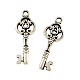Tibetan Style Alloy Skeleton Key Pendants UK-TIBEP-Q043-014-RS-1