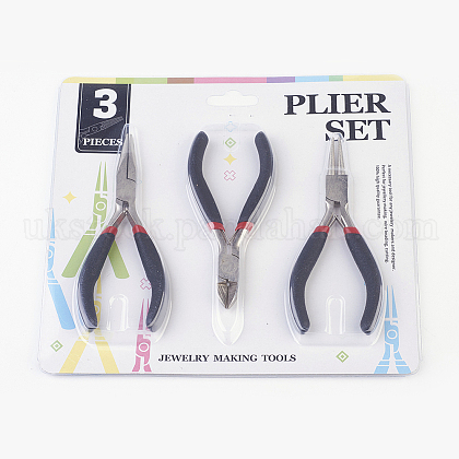 45# Carbon Steel DIY Jewelry Tool Sets: Round Nose Pliers UK-PT-R007-07-1