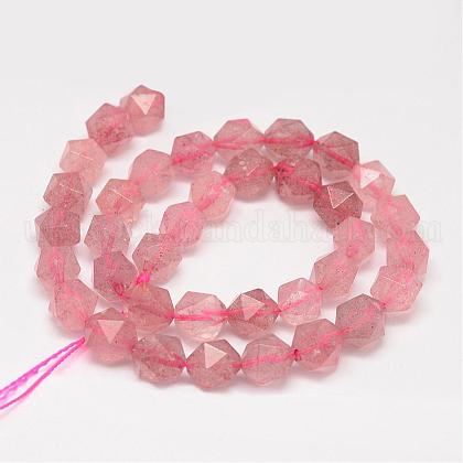 Natural Strawberry Quartz Beads Strands UK-G-K066-15A-10mm-1