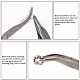 Carbon Steel Bent Nose Jewelry Plier for Jewelry Making Supplies UK-P021Y-2