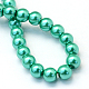 Baking Painted Pearlized Glass Pearl Round Bead Strands UK-HY-Q003-4mm-29-4