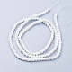 White Glass Pearl Round Loose Beads For Jewelry Necklace Craft Making UK-X-HY-6D-B01-2