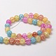 Crackle Glass Round Beads Strands UK-CCG-E001-10mm-02-K-2